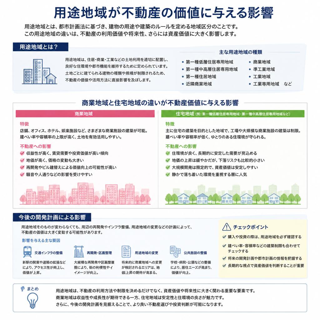 用途地域による不動産価値への影響